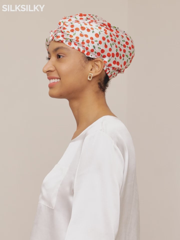 SilkSilky-DK Pure Silk Sleep Cap-video-001