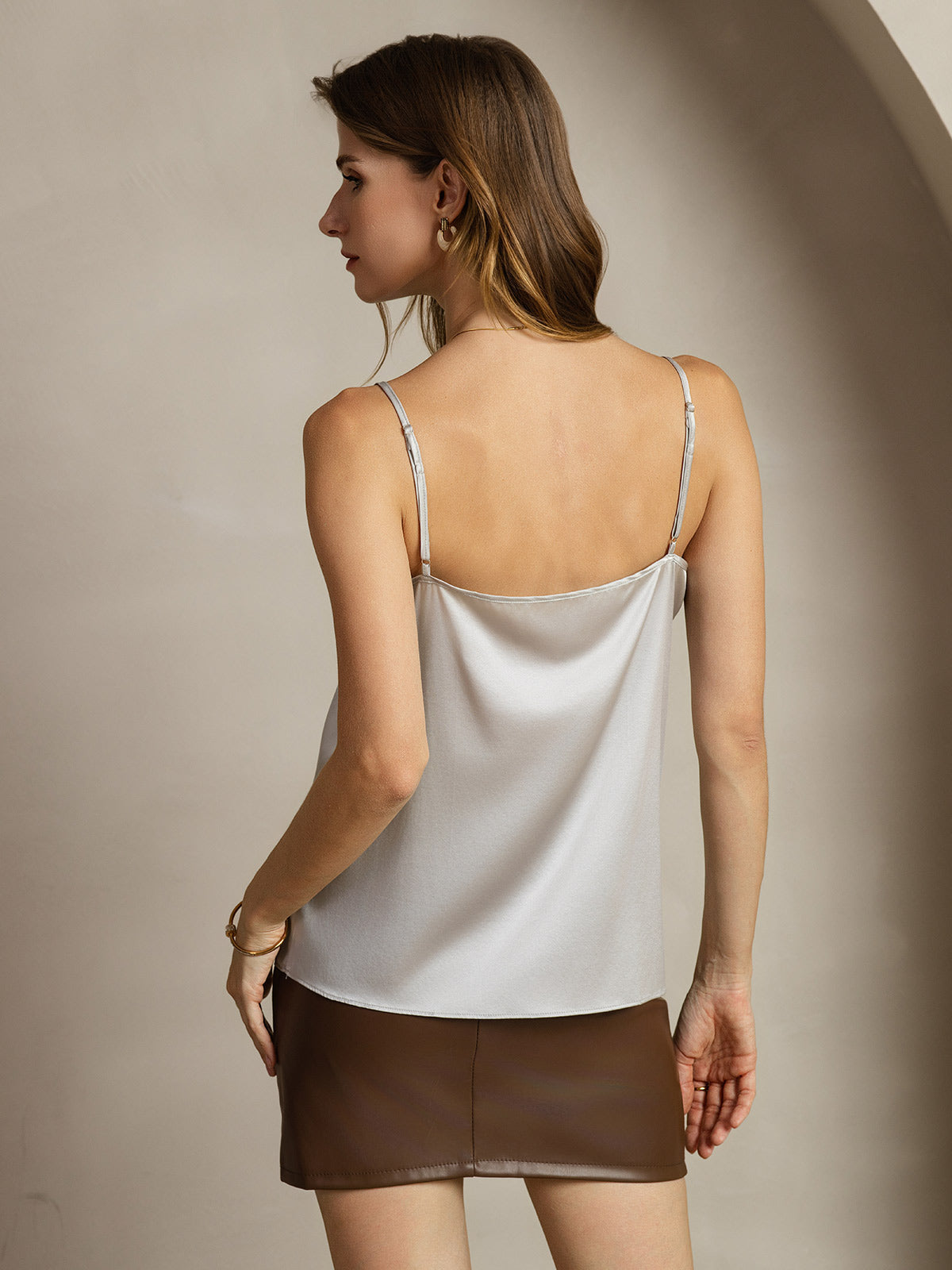 [Sølv] SilkSilky-DK 19Momme Silke Camisoles 002