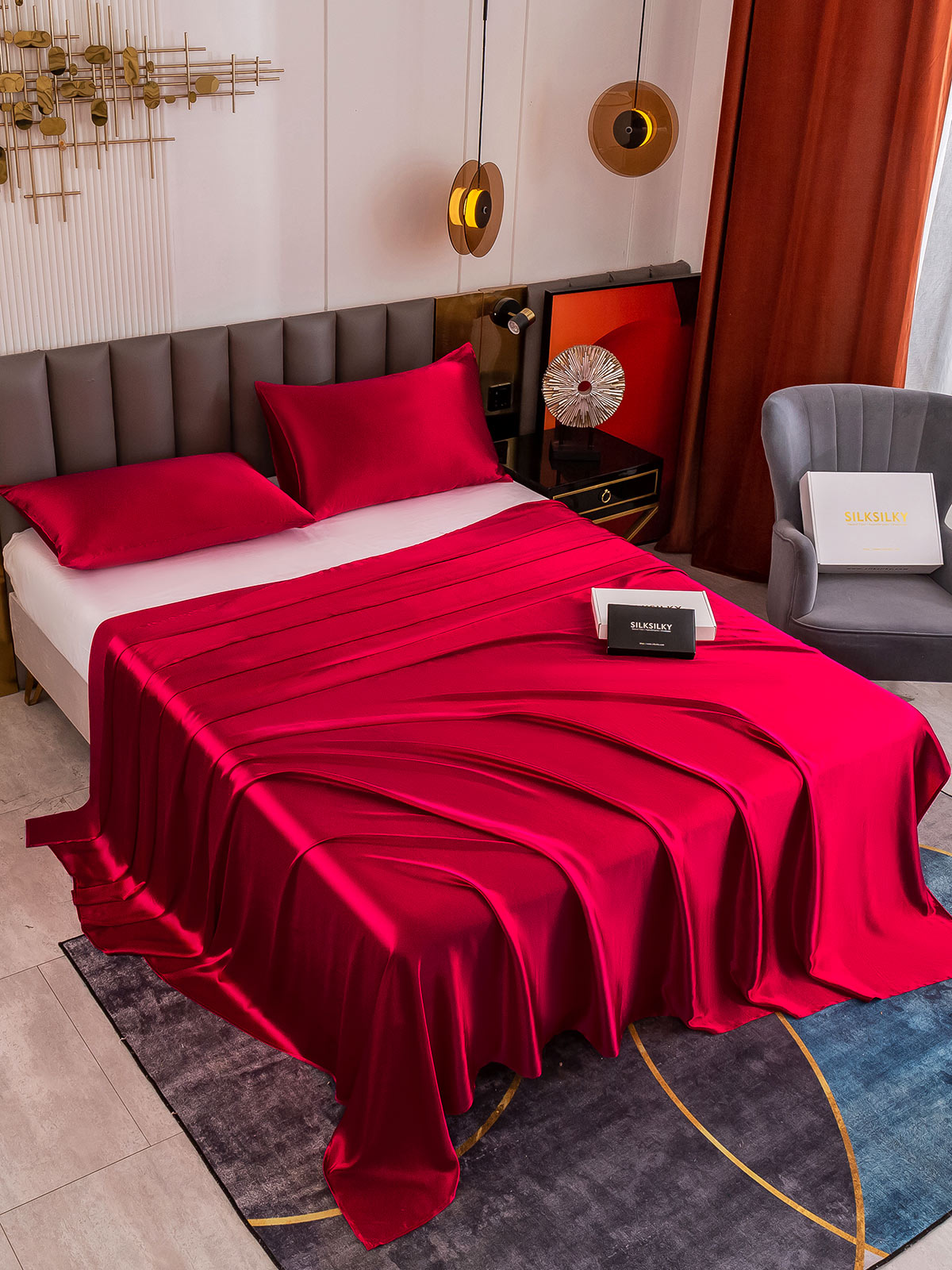 [Vin] SilkSilky-DK 19Momme Bedding Set 003