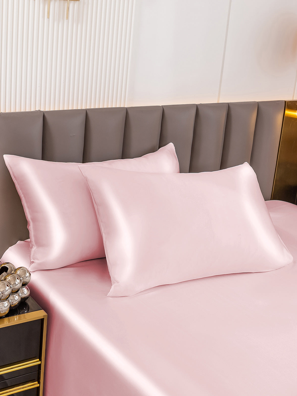 [Lyserød] SilkSilky-DK 19Momme Pillowcase 003