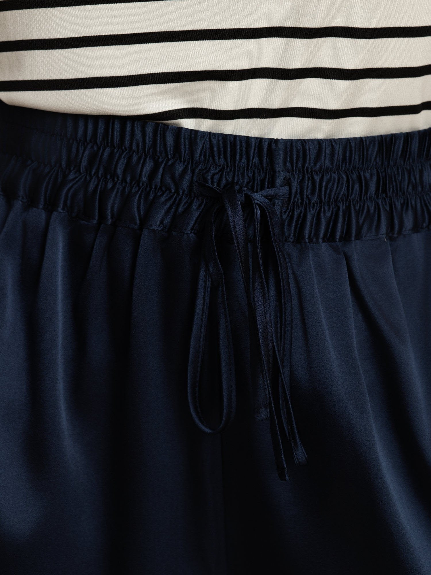 [Mørkeblå] SilkSilky-DK 19Momme Silke Womens Shorts 005