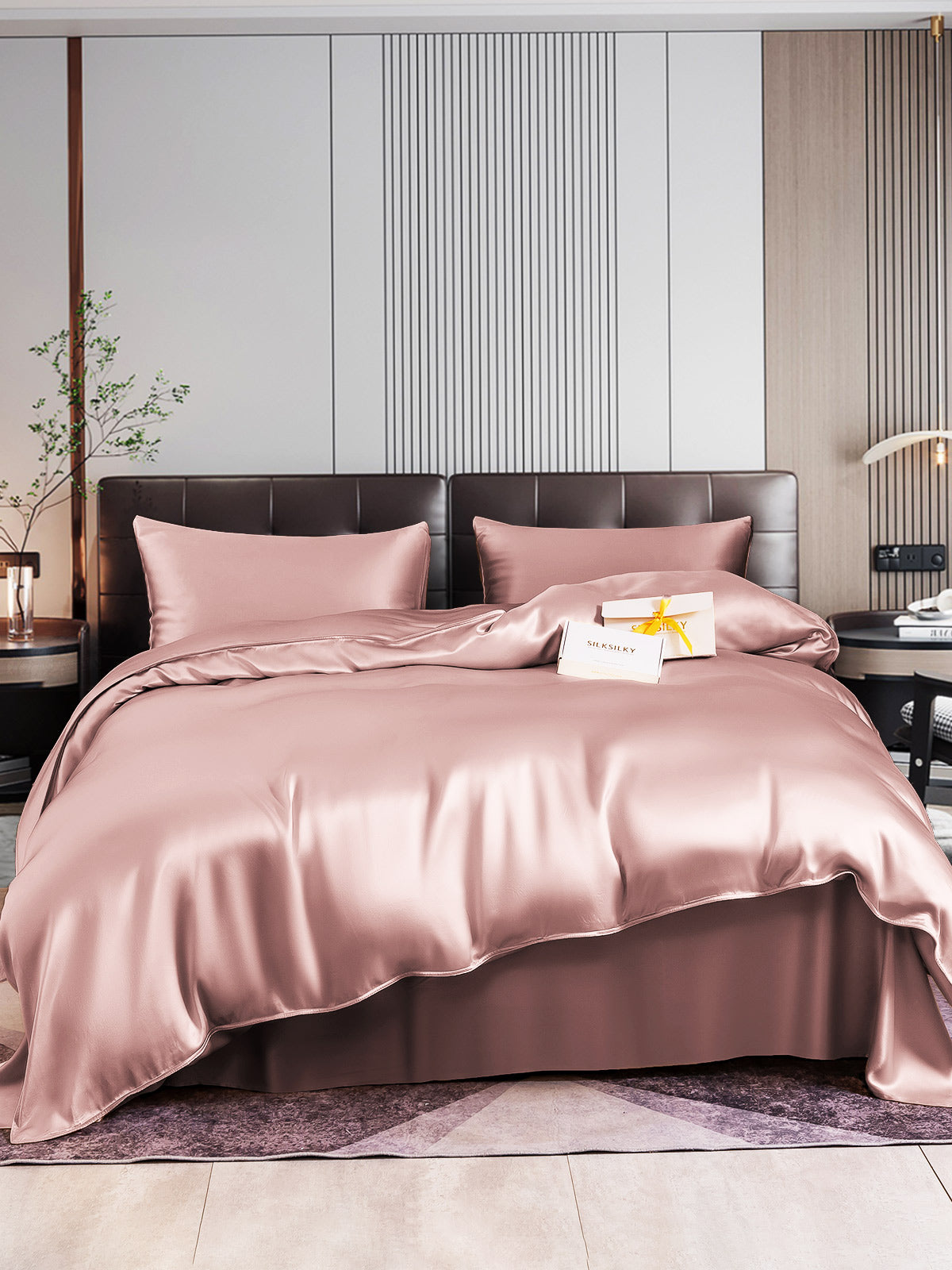 [Bleg Mauve] SilkSilky-DK 22Momme Bedding Set 002