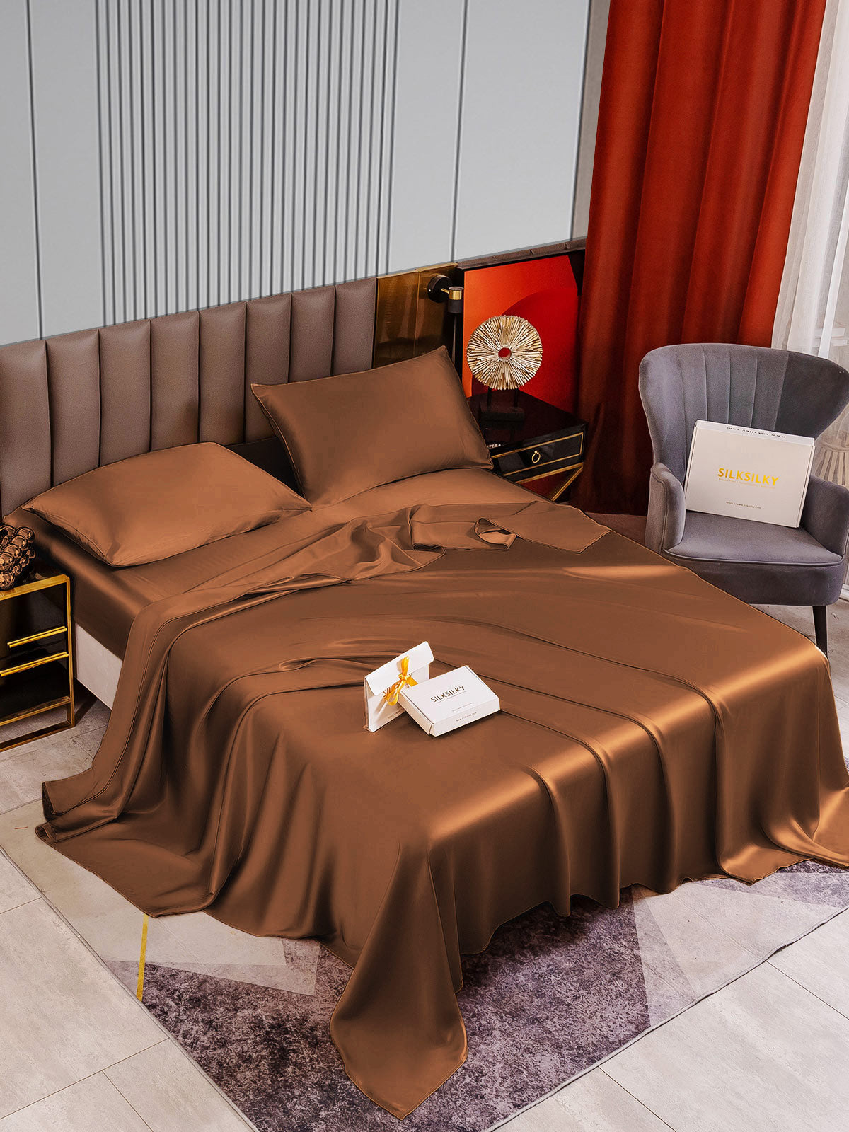 [Kaffe] SilkSilky-DK 22Momme Bedding Set 002