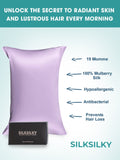 SilkSilky-DK 19Momme Pillowcase Lavendel 002