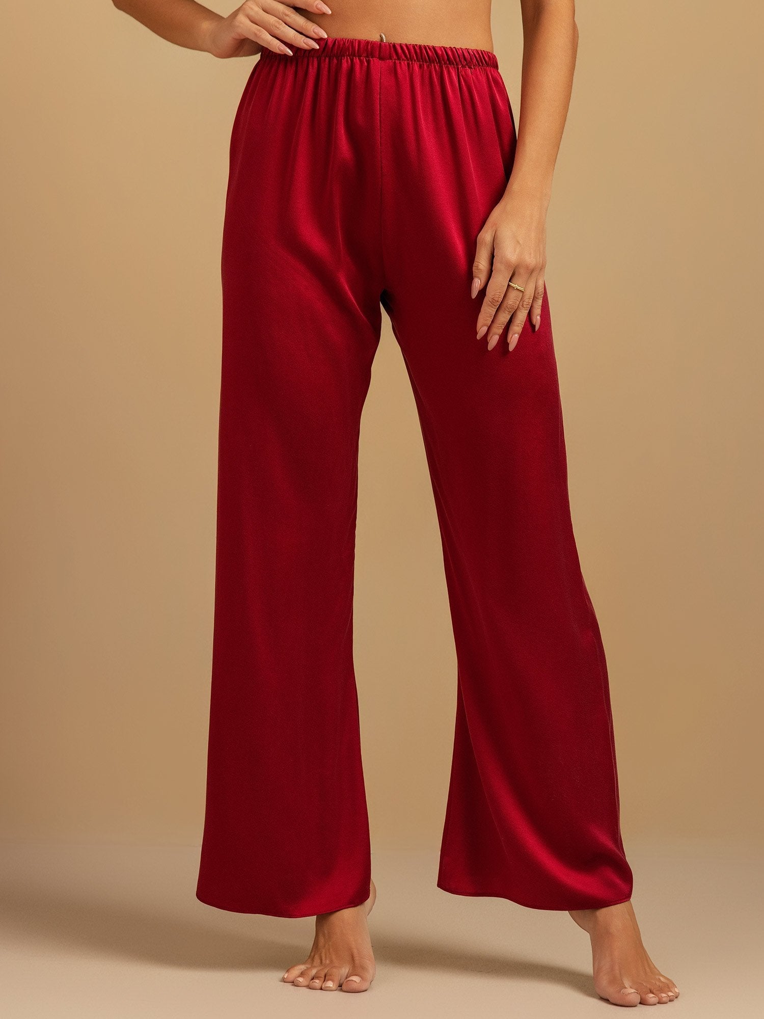 [Vin] SilkSilky-DK 19Momme Silke Womens Sleep Bottoms 003,