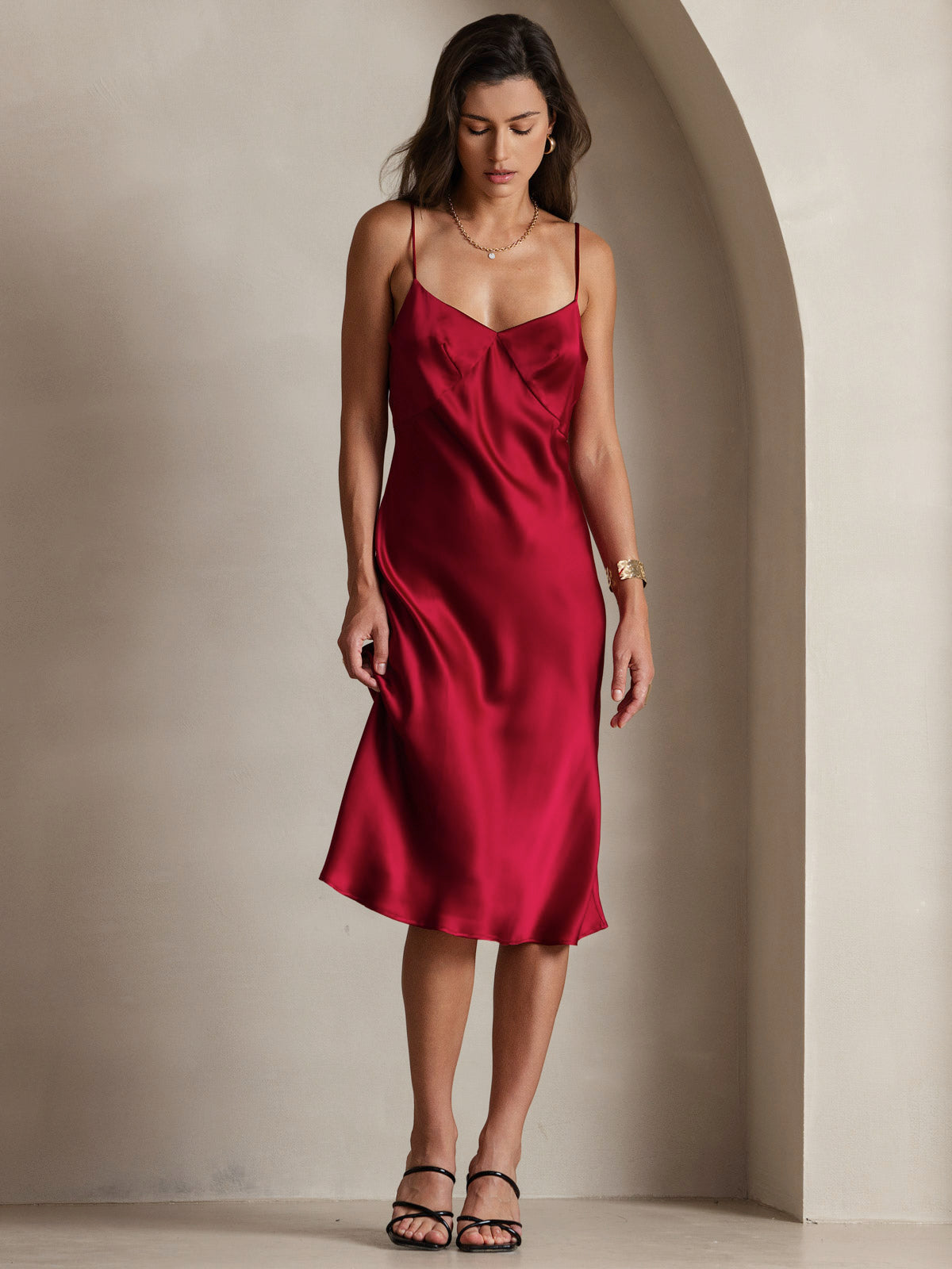 [Vin] SilkSilky-DK 19Momme Dress 005