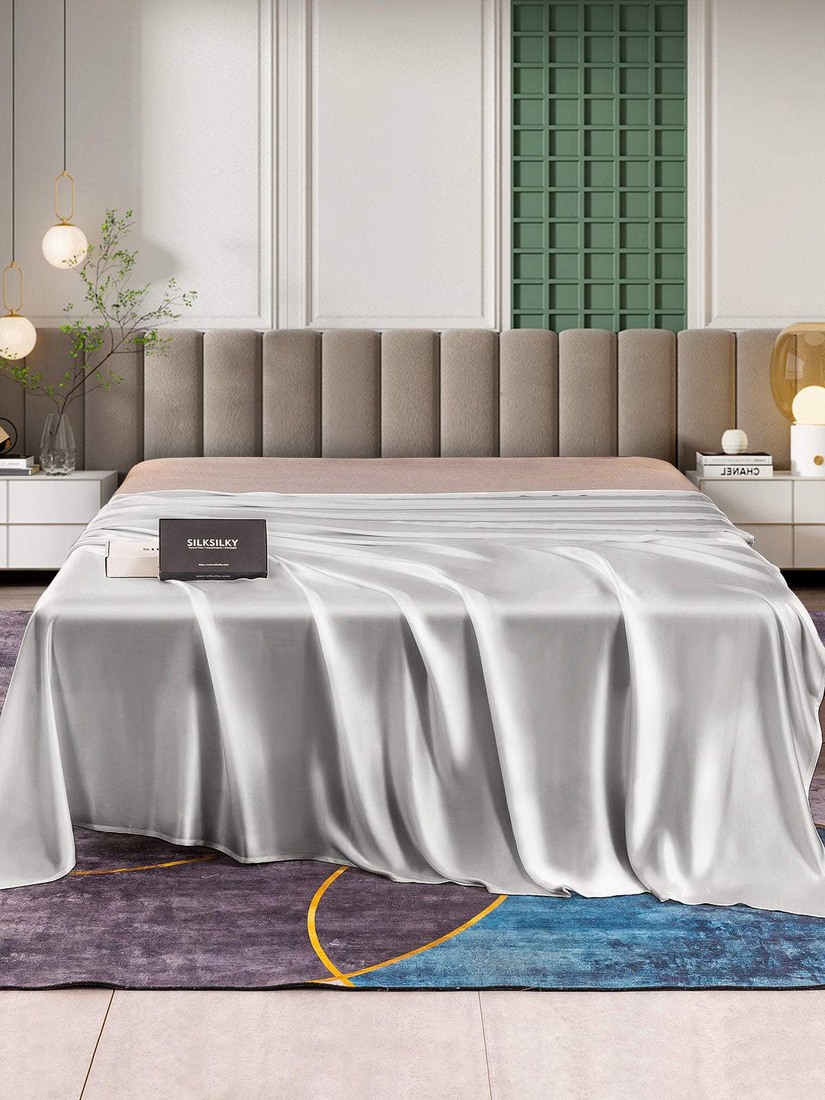 [Sølv] SilkSilky-DK 25Momme Sheet 002
