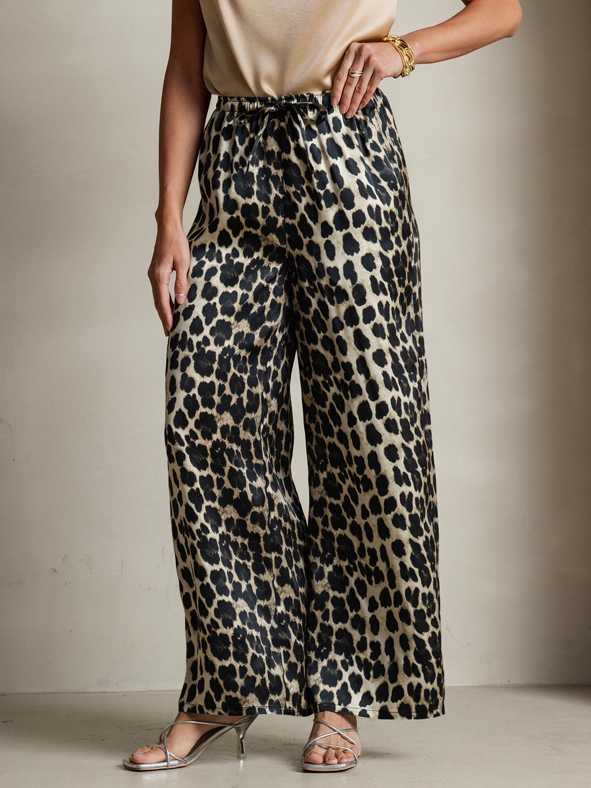[Leopard] SilkSilky-DK Womens Pants 008