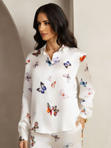 [Hvid Sommerfugl] SilkSilky-DK 19Momme Silke Womens Outfit Sets 004
