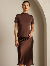 [Kaffe] SilkSilky-DK Short Sleeve T-shirt til kvinder 009
