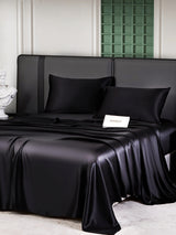 [Sort] SilkSilky-DK 25Momme Sengesæt 002