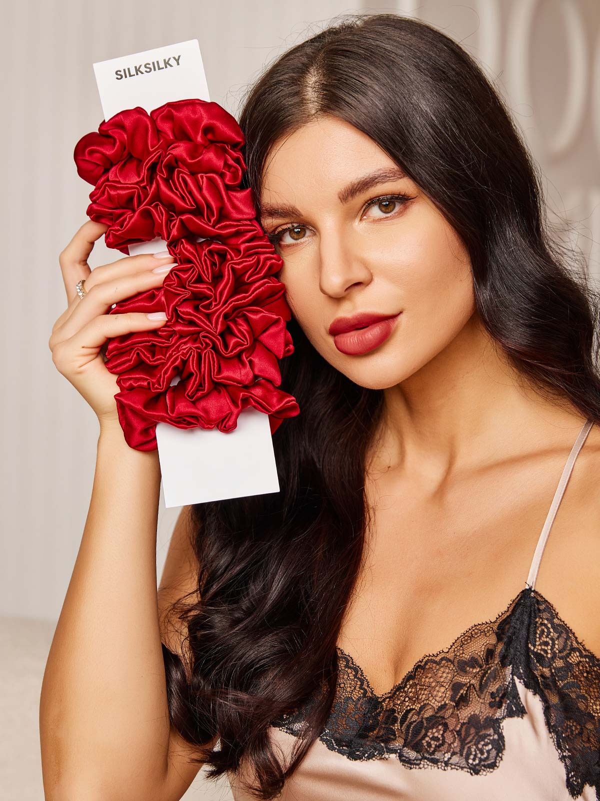 [Vin] SilkSilky-DK 19Momme Scrunchie 001