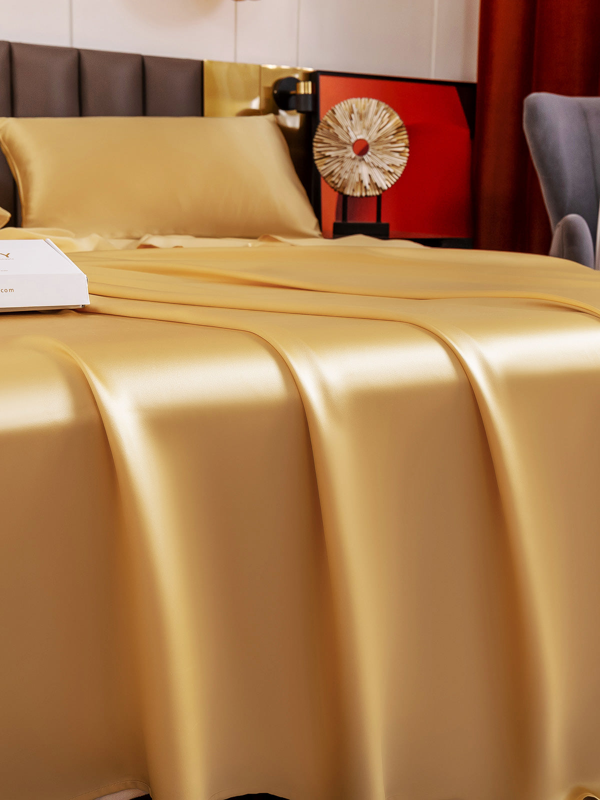 [Champagne] SilkSilky-DK 19Momme Bedding Set 003