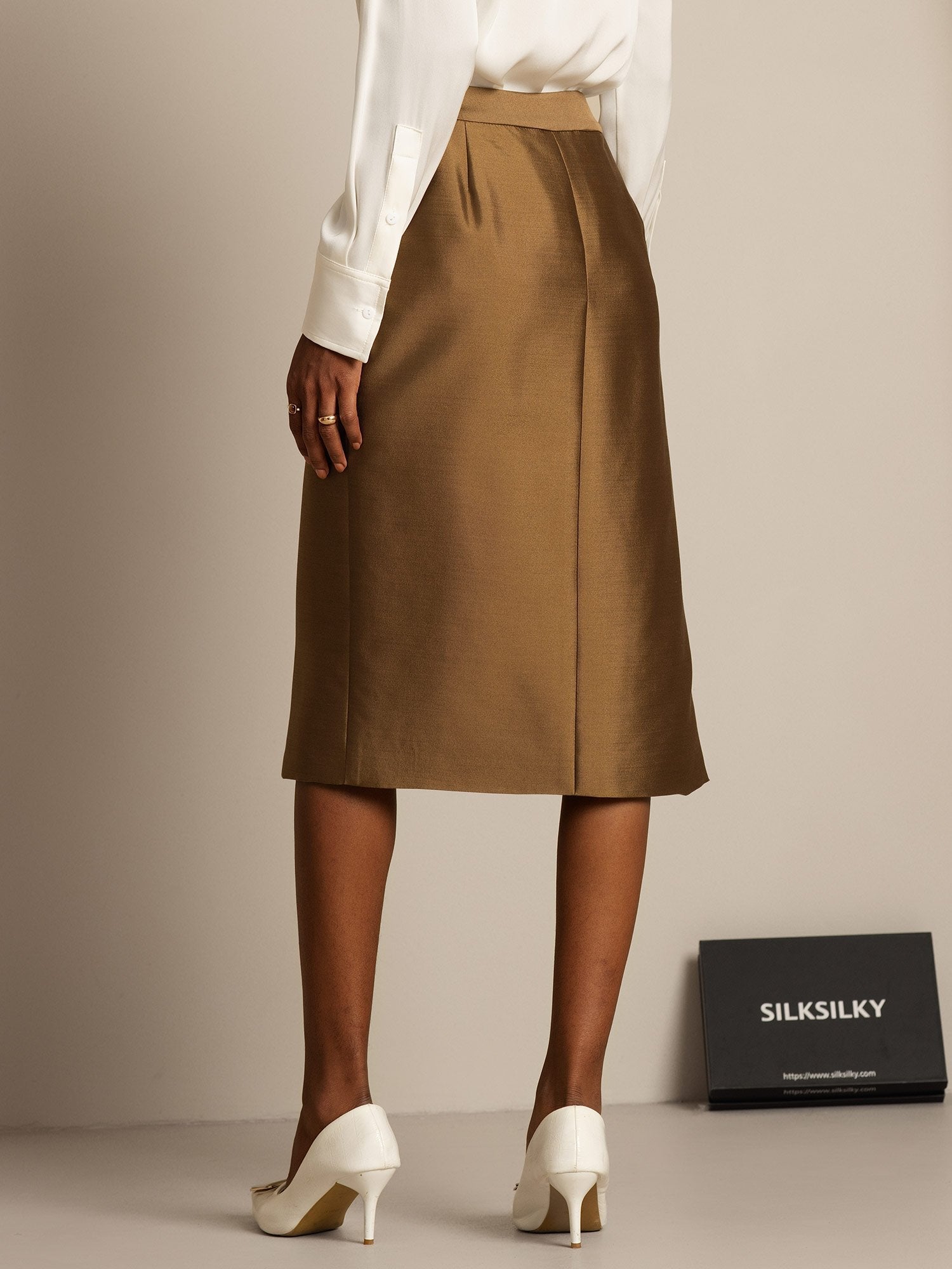 [Bronze] SilkSilky-DK 32Momme Silke Skirt 002,