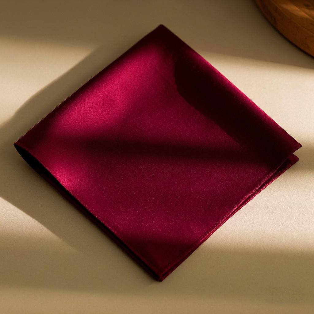 [Mørkerød] SilkSilky-DK Scarf 004