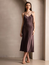 [Kaffe] SilkSilky-DK Sleeveless V Neck Kjole 006