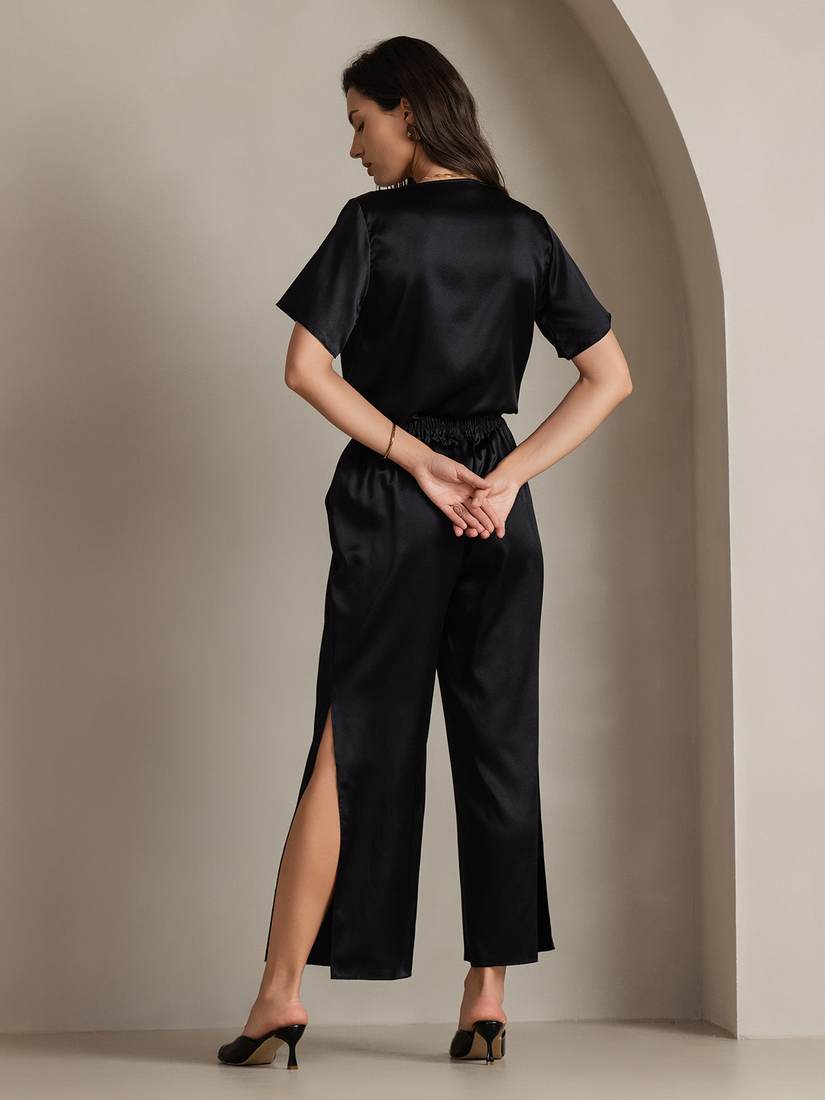 [Sort] SilkSilky-DK 19Momme Silke Womens Pants 002