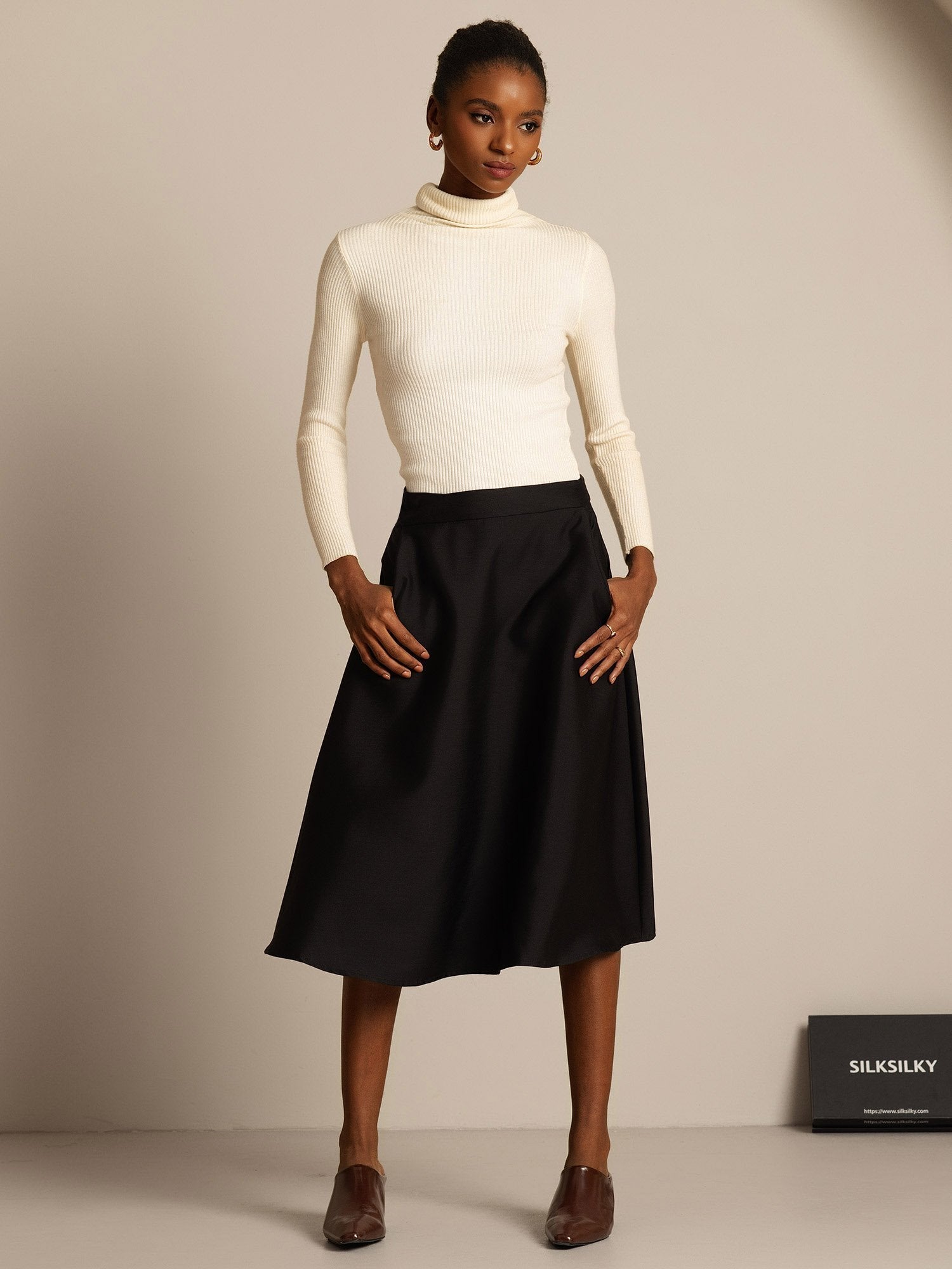 [Sort] SilkSilky-DK 32Momme Silke Skirt 007