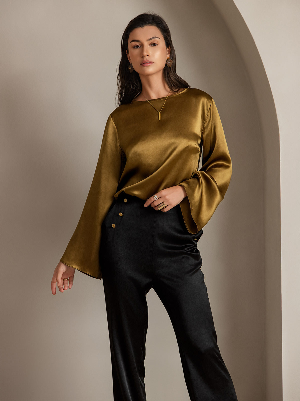 [Sort] SilkSilky-DK 19Momme Silke Womens Pants 008