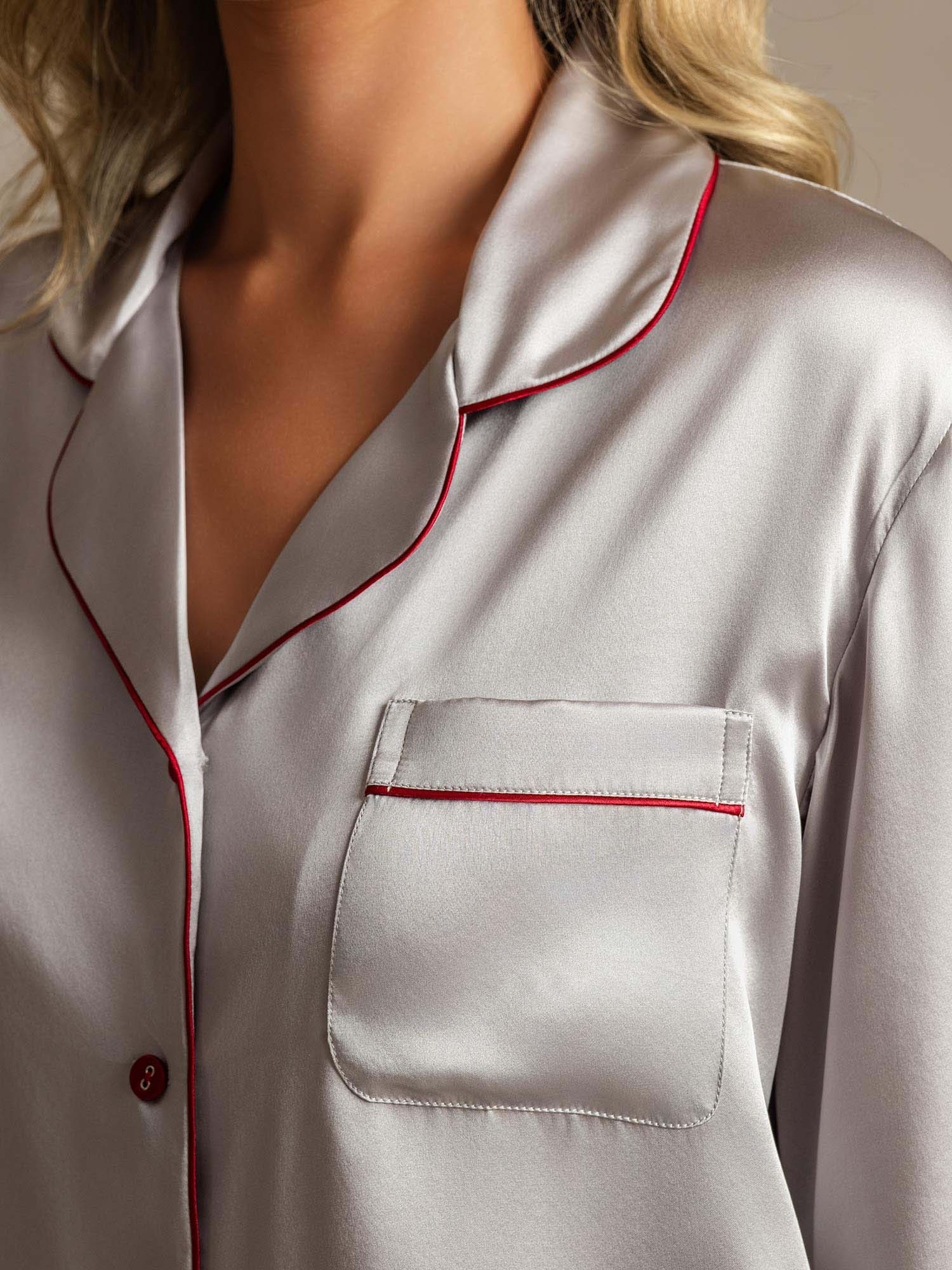 [Sølv] SilkSilky-DK Womens Pajamas 004