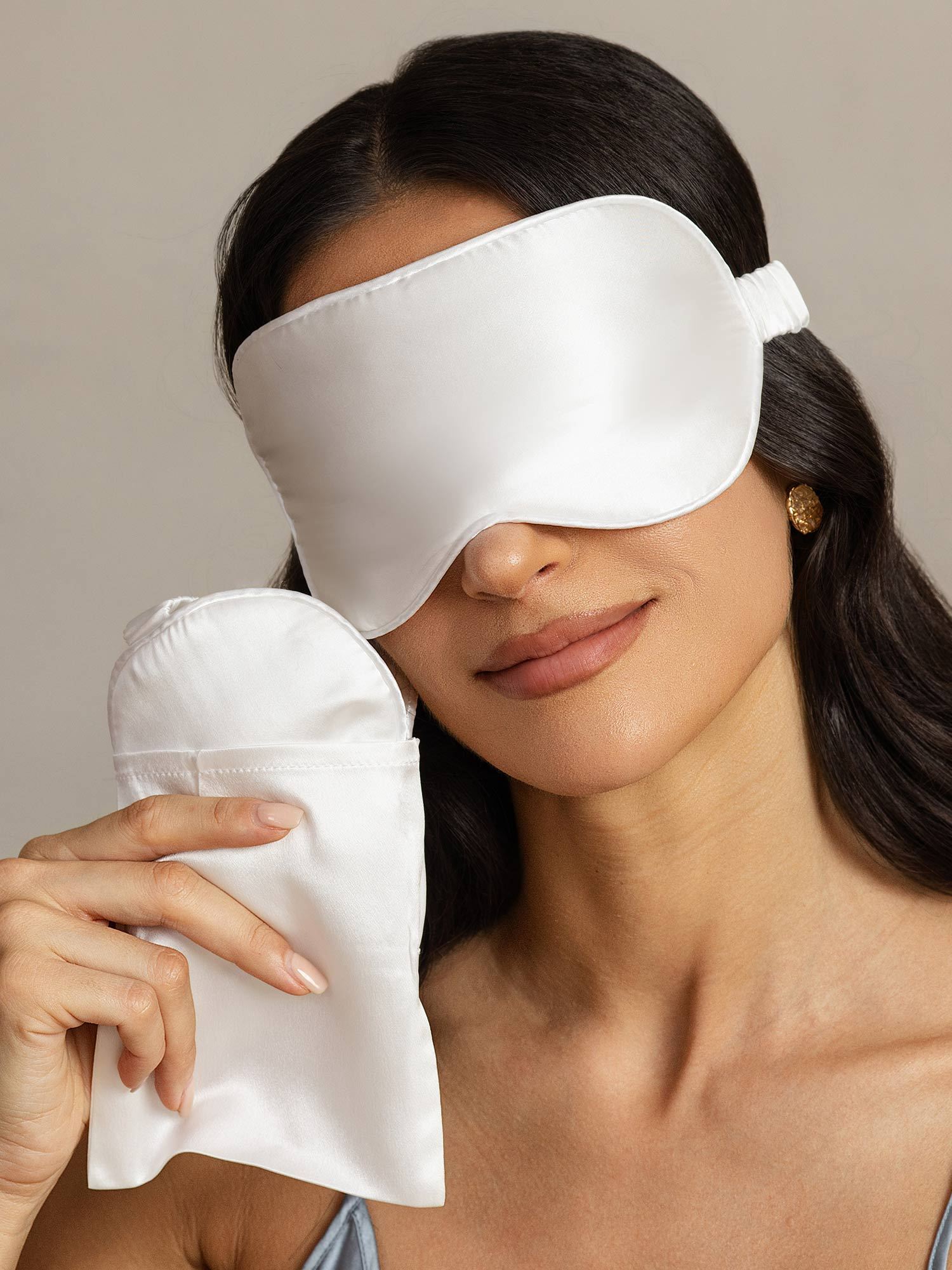 [Hvid] SilkSilky-DK Silke Eye Mask 003