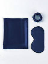 [Mørkeblå] SilkSilky-DK 19Momme Pure Silk Pillowcase Set 005