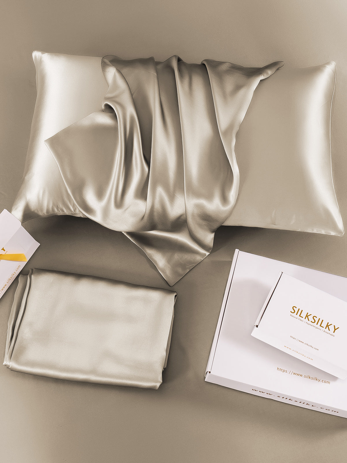[Kaki] SilkSilky-DK 22Momme Pillowcase 003