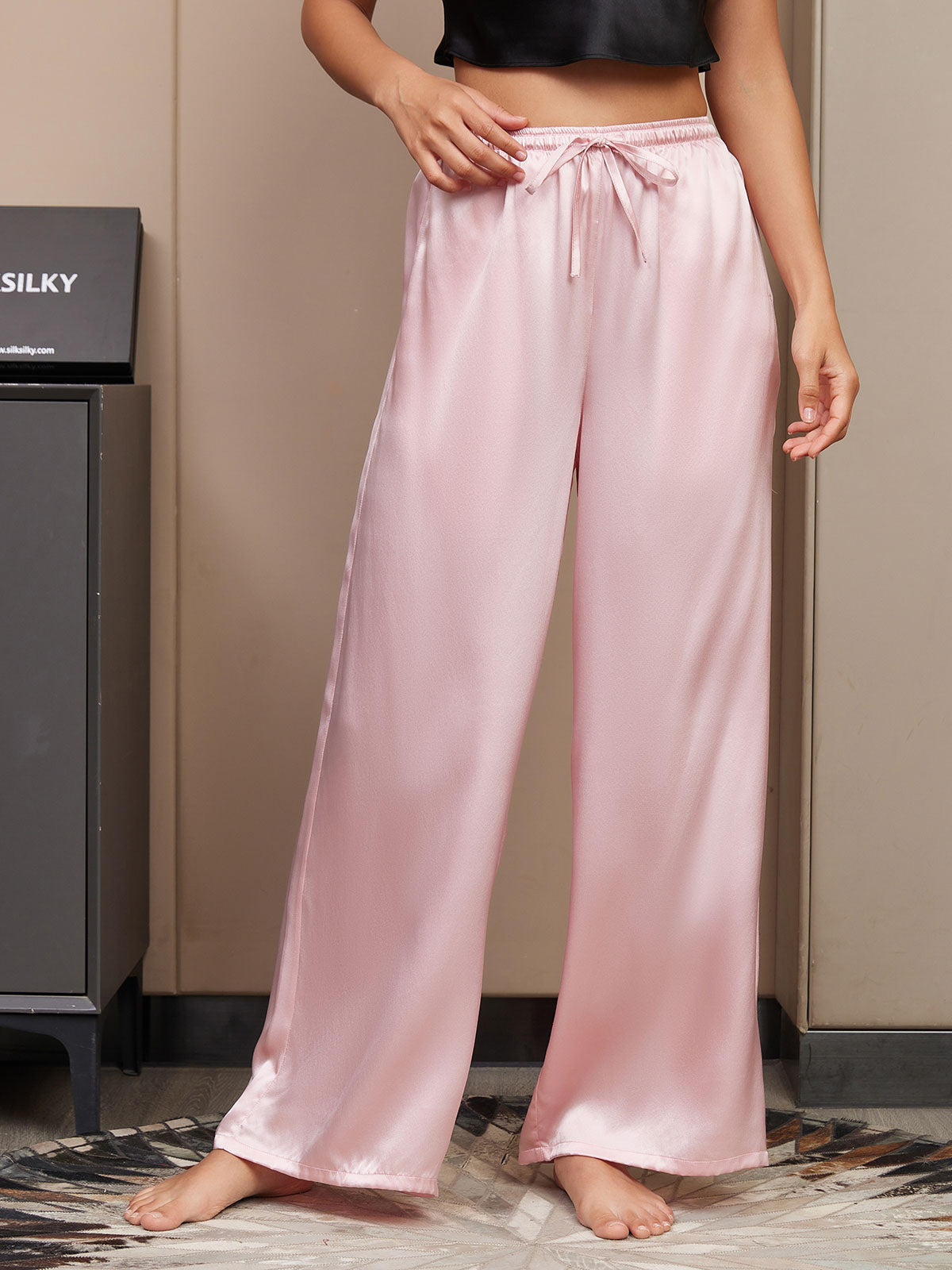[Lyserød] SilkSilky-DK Womens Pants 001