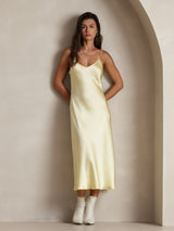 [Lysegul] SilkSilky-DK Sleeveless V Neck Natkjole 001