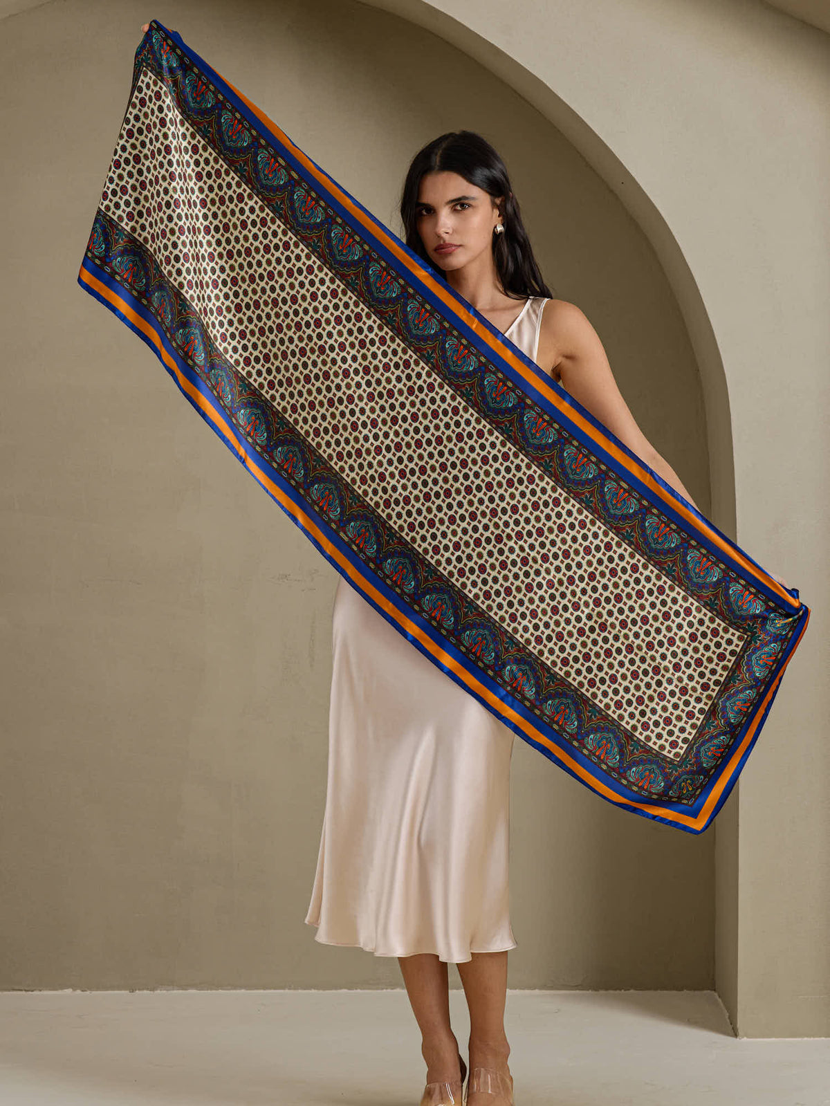 [P016] SilkSilky-DK Scarf 002