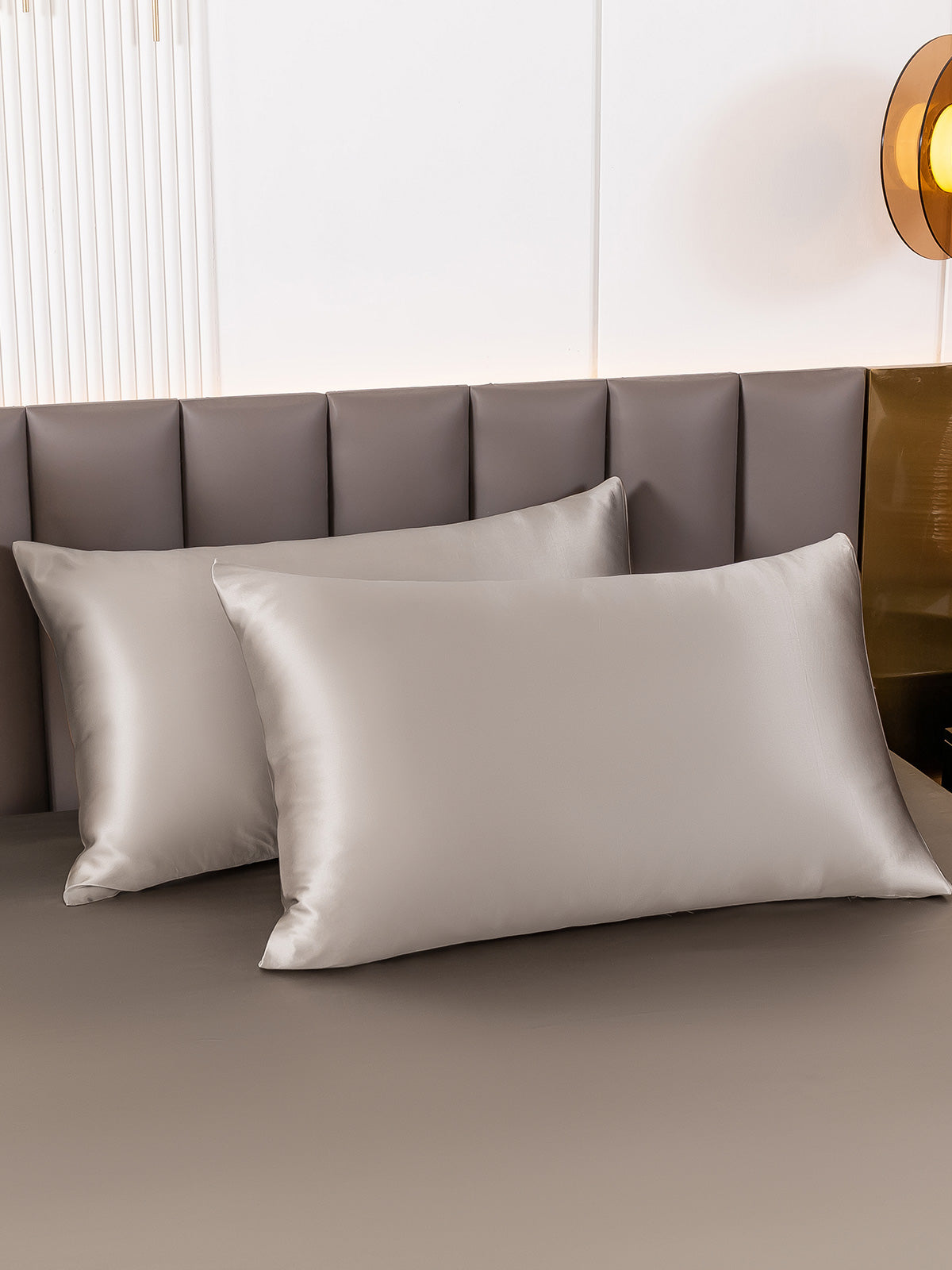 [Grå] SilkSilky-DK 19Momme Pillowcase 001