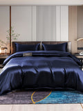 SilkSilky-DK-22Momme-Pure-Silk-Bedding-Set-Mørkeblå-001