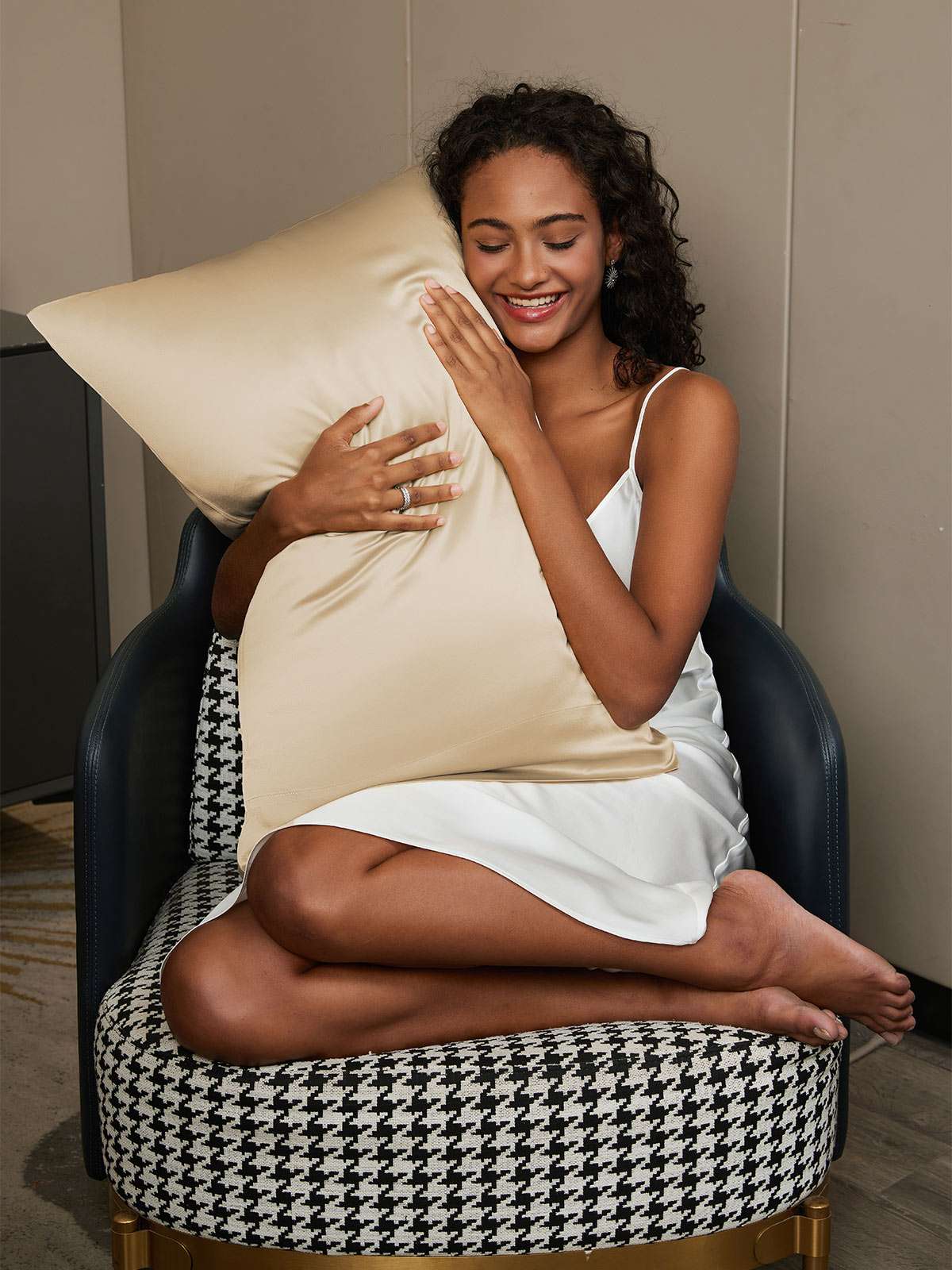 [Beige] SilkSilky-DK 22Momme Pillowcase 002