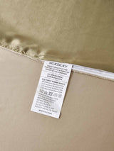 [Beige+Kaki] SilkSilky-DK 19Momme Sengesæt 006