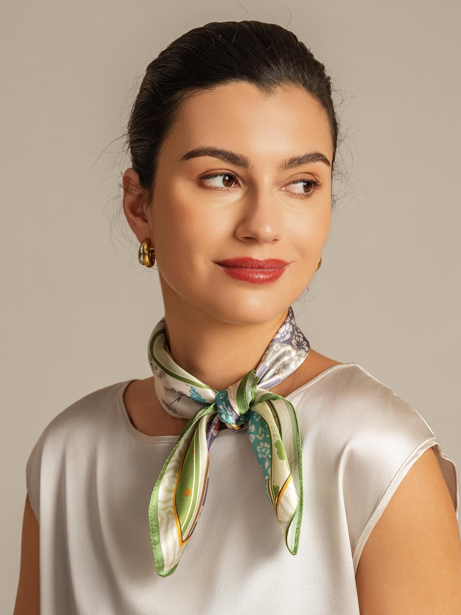 [P100] SilkSilky-DK Silke Scarf 003,