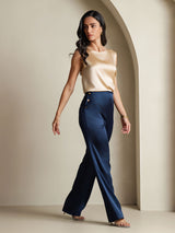 [Champagne] SilkSilky-DK Sleeveless Round Neck Camisole Top 007