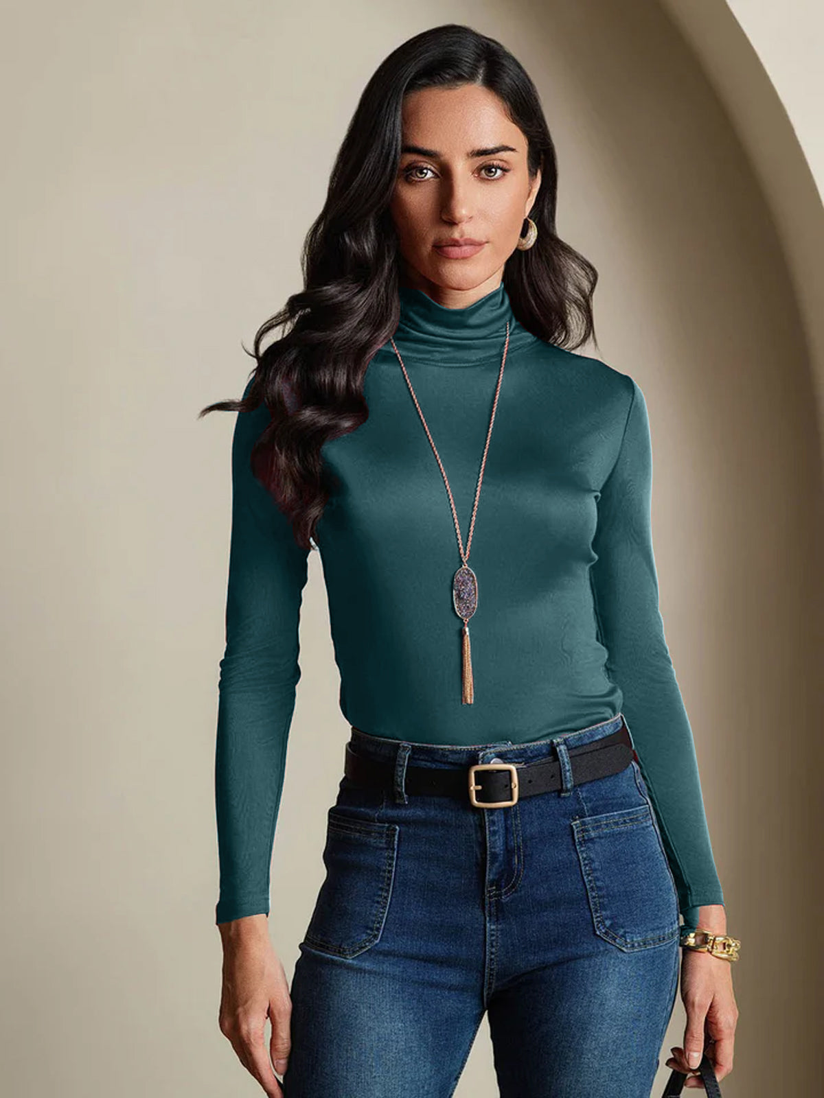 [Mørkegrøn] SilkSilky-DK Silke Womens T-Shirt 001,