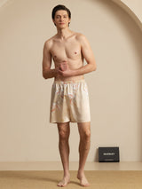 [Champagne] SilkSilky-DK 19Momme Mens Sleep Bottoms 004