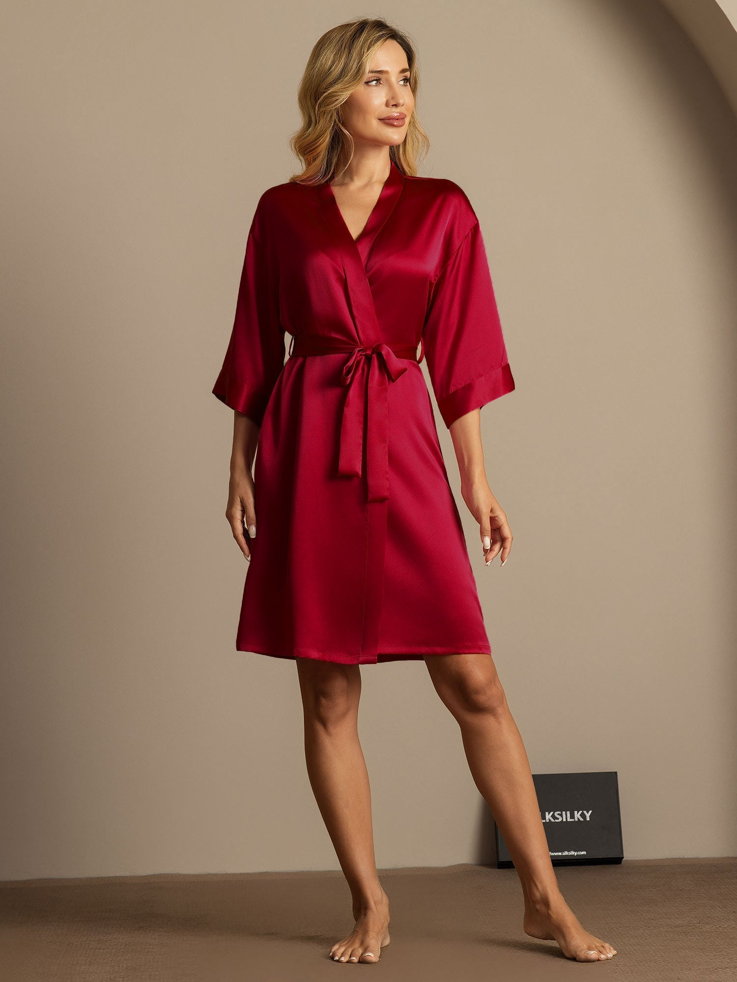 [Vin] SilkSilky-DK Womens Robe 006