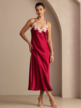 [Vin] SilkSilky-DK Sleeveless V Neck Kjole 003
