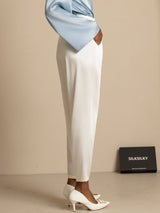 [Hvid] SilkSilky-DK 19Momme Silke Womens Pants 003
