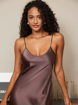 [Kaffe] SilkSilky-DK Sleeveless V Neck Natkjole 003