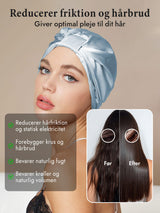 [Lyseblå] SilkSilky-DK Sovehætte 003