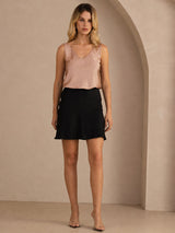 [Toscana] SilkSilky-DK Sleeveless V Neck Camisole Top 003