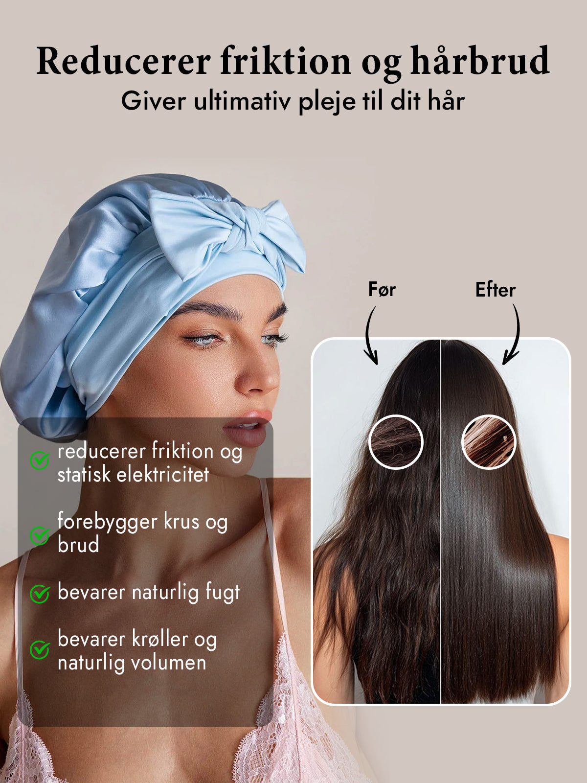 [Himmelblå] SilkSilky-DK Silke Sleep Cap 003