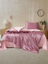 [BlegMauve+LysPink] SilkSilky-DK 25Momme Bedding Set 002