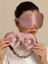 [Bleg Mauve] SilkSilky-DK 22Momme Øjenmaske 004