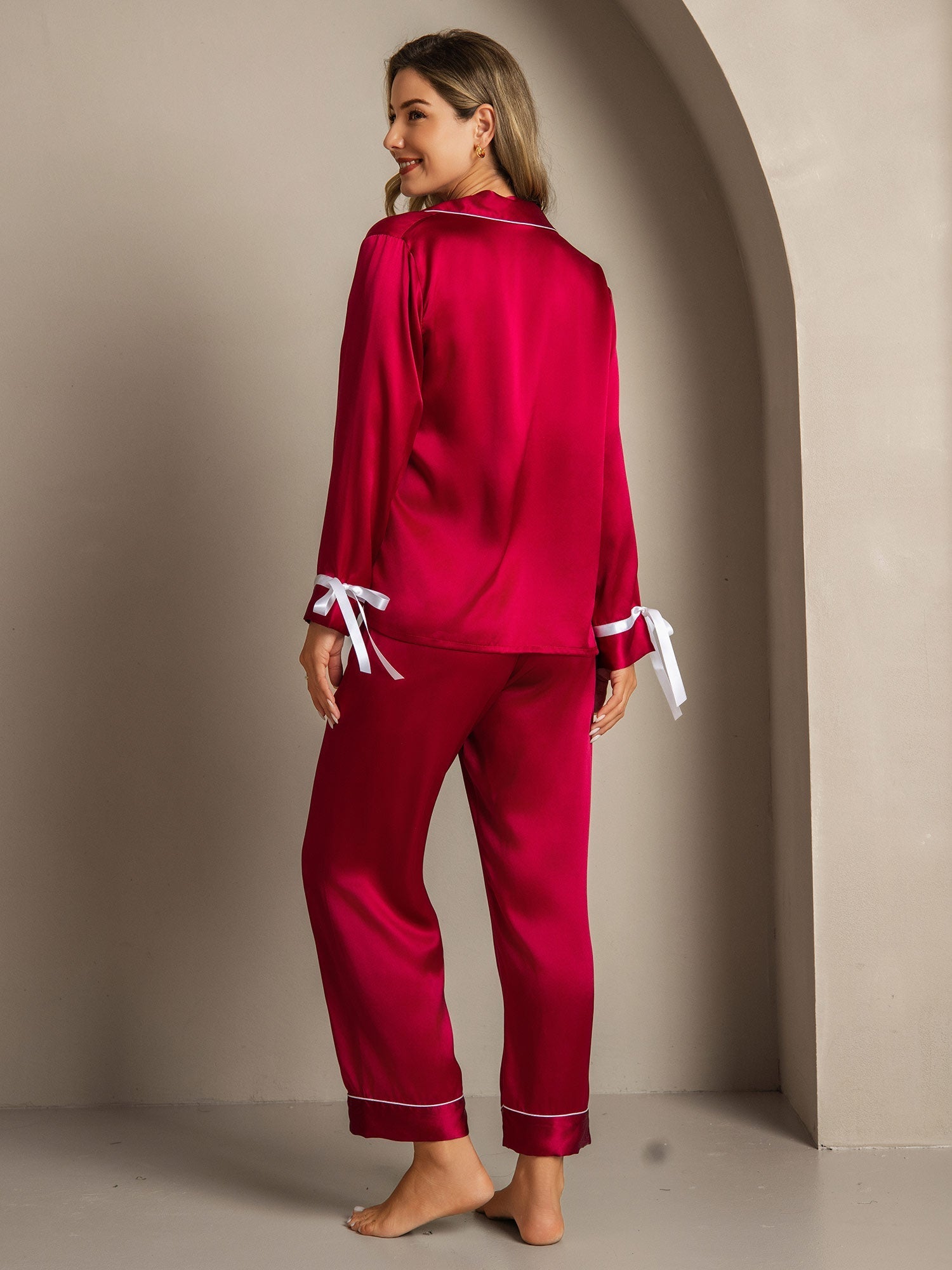 [Vin] SilkSilky-DK Silke Womens Pajamas 002,