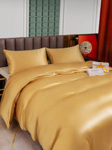 [Champagne] SilkSilky-DK 25Momme Sengesæt 003