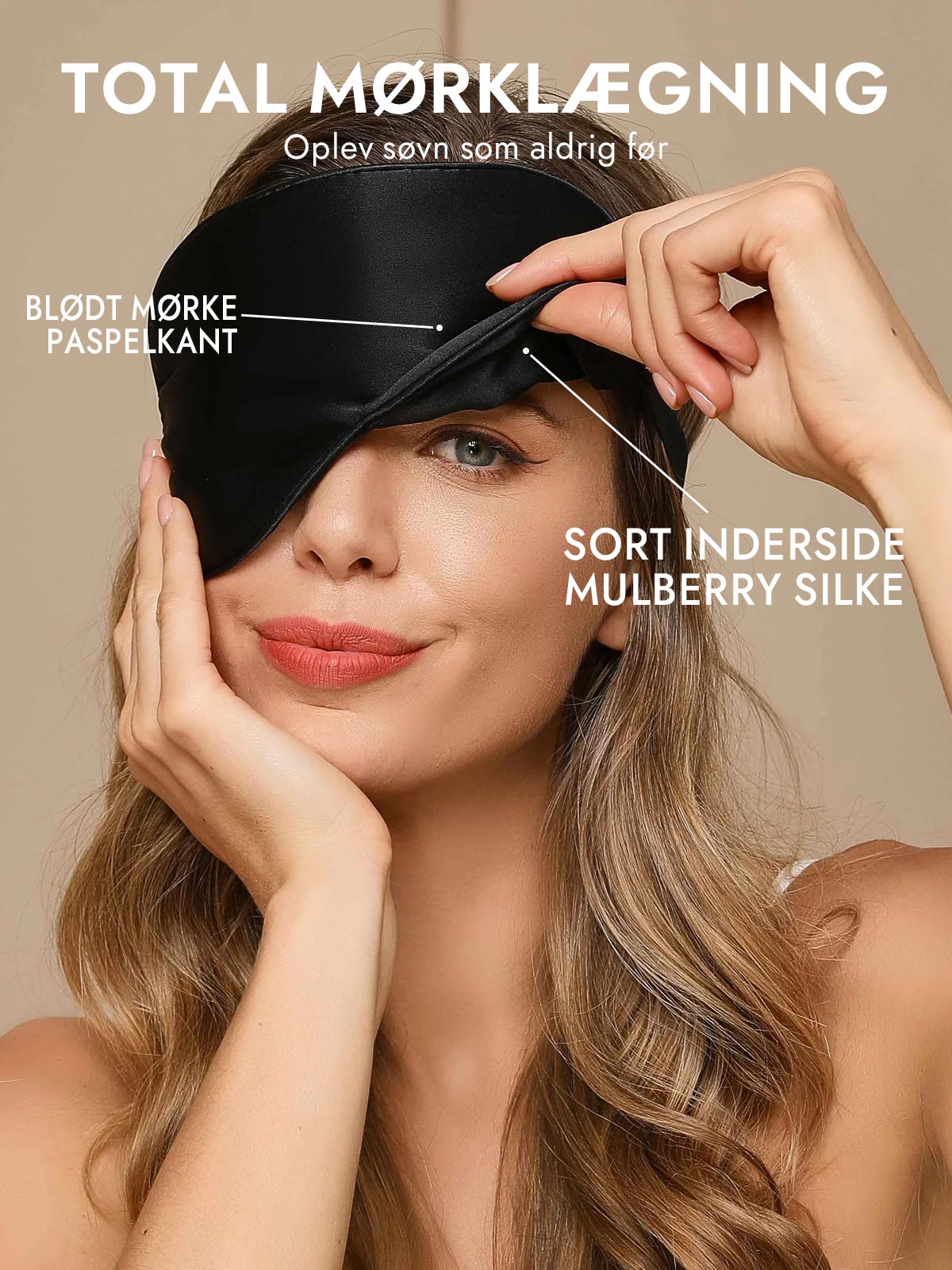 [Sort] SilkSilky-DK Øjenmaske 002